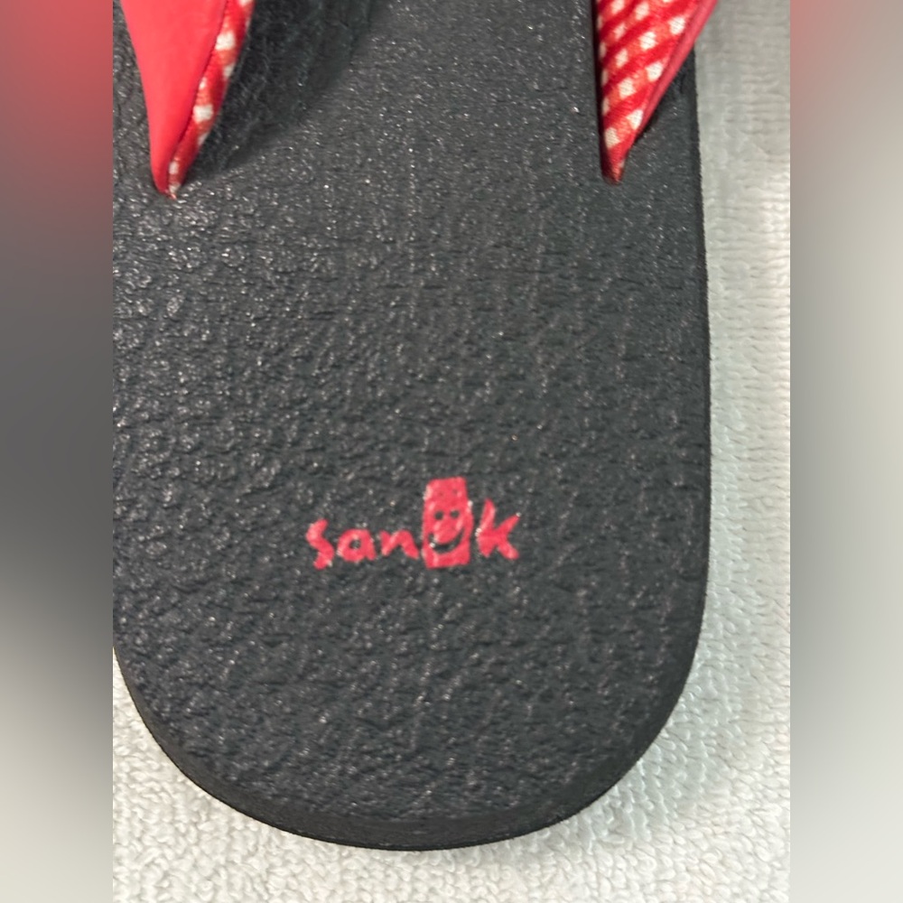 Sanunk Women’s Yoga Mat Bright Red  Sandals - Size 9 - Picture 2 of 6